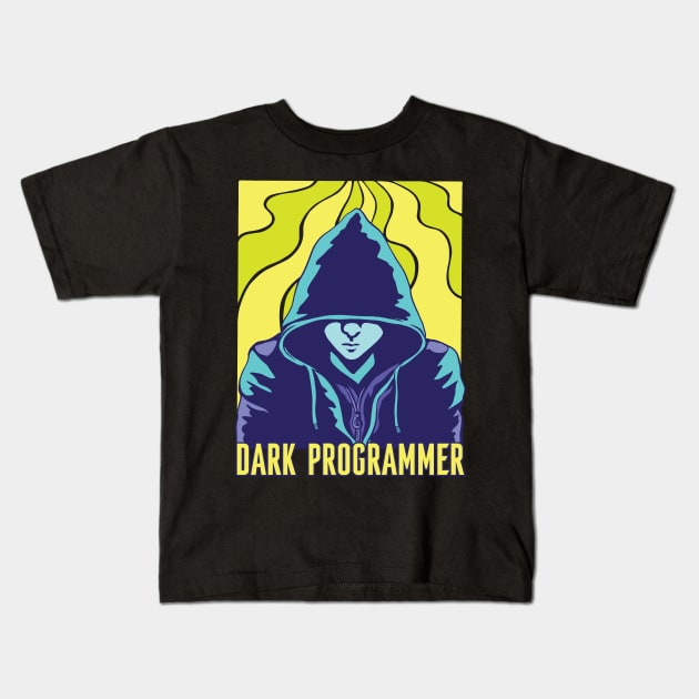 Dark Programmer Kids T-Shirt by MajorCompany